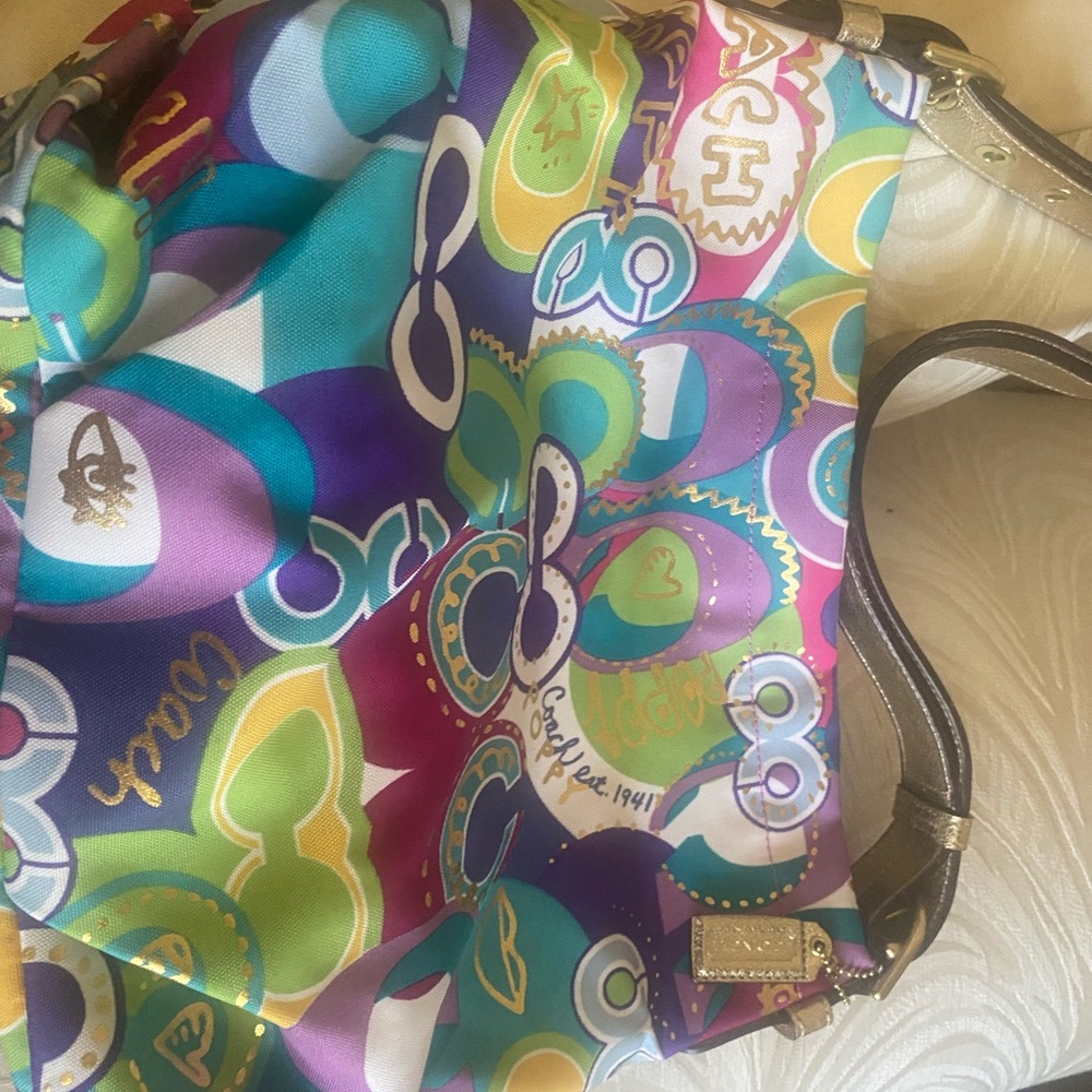 Coach Vibrant Multicolor Shoulder Bag